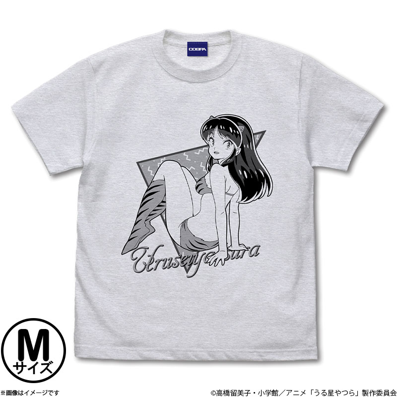 うる星やつら ラムレトロポップTシャツ アッシュ／M うる星やつら