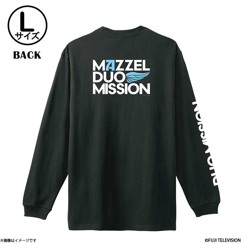 MAZZEL DUO MISSION ロング Tシャツ 黒 Lサイズ MAZZEL DUO MISSION