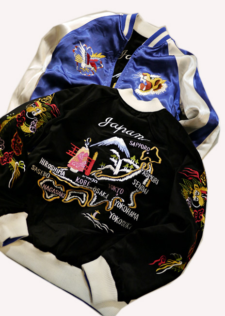 花旅楽団 [ 舞妓と日本地図 ] 別珍／レーヨン リバーシブル 刺繍