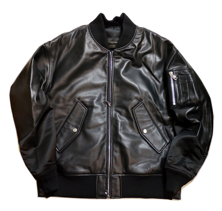 JACKROSE（ジャックローズ） ラムレザー切り替えMA-1ジャケット