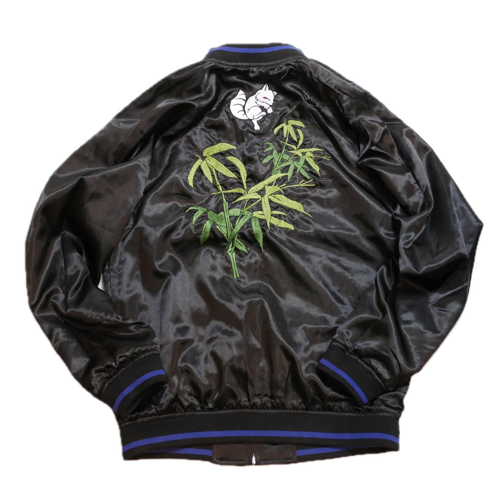 今昔 -KON-JAKU- [ 虎×狐 ] 総刺繍 リバーシブルスカジャン KJ-26023