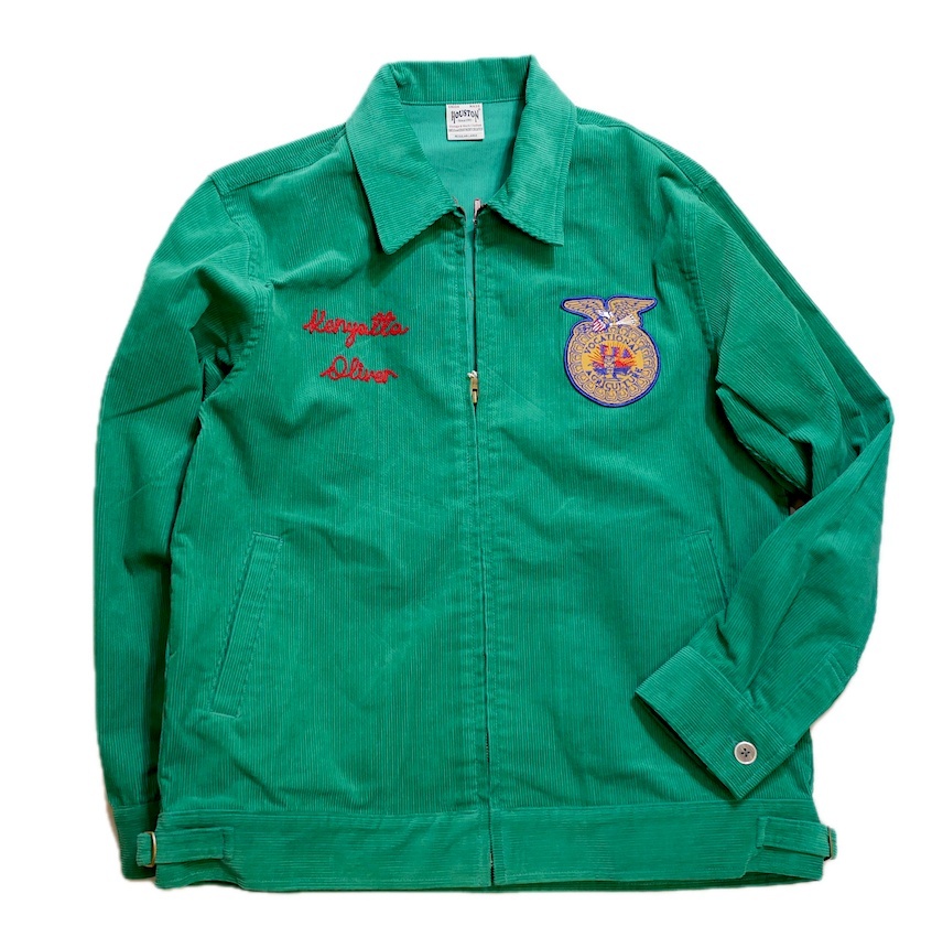 HOUSTON (ヒューストン）コーデュロイ FFAジャケット 51596 グリーン