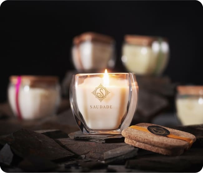 ソイキャンドル 200g / アロマ SAUDADE エッセンシスデポルトガル日本