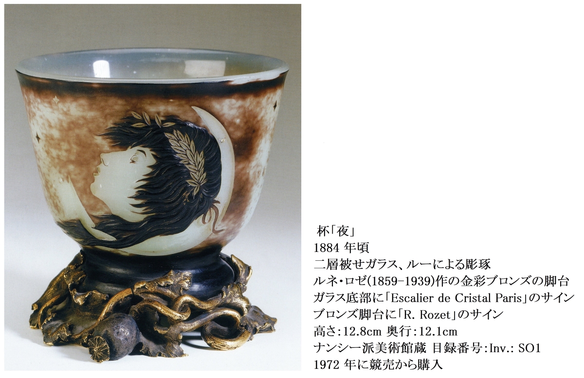 エミール・ガレ 杯「夜」 ナンシー派美術館館長 ヴァレリー・トマ