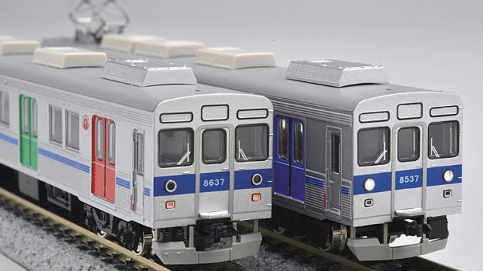 東急 8500系 青帯・ドア装飾編成 – 新製品紹介