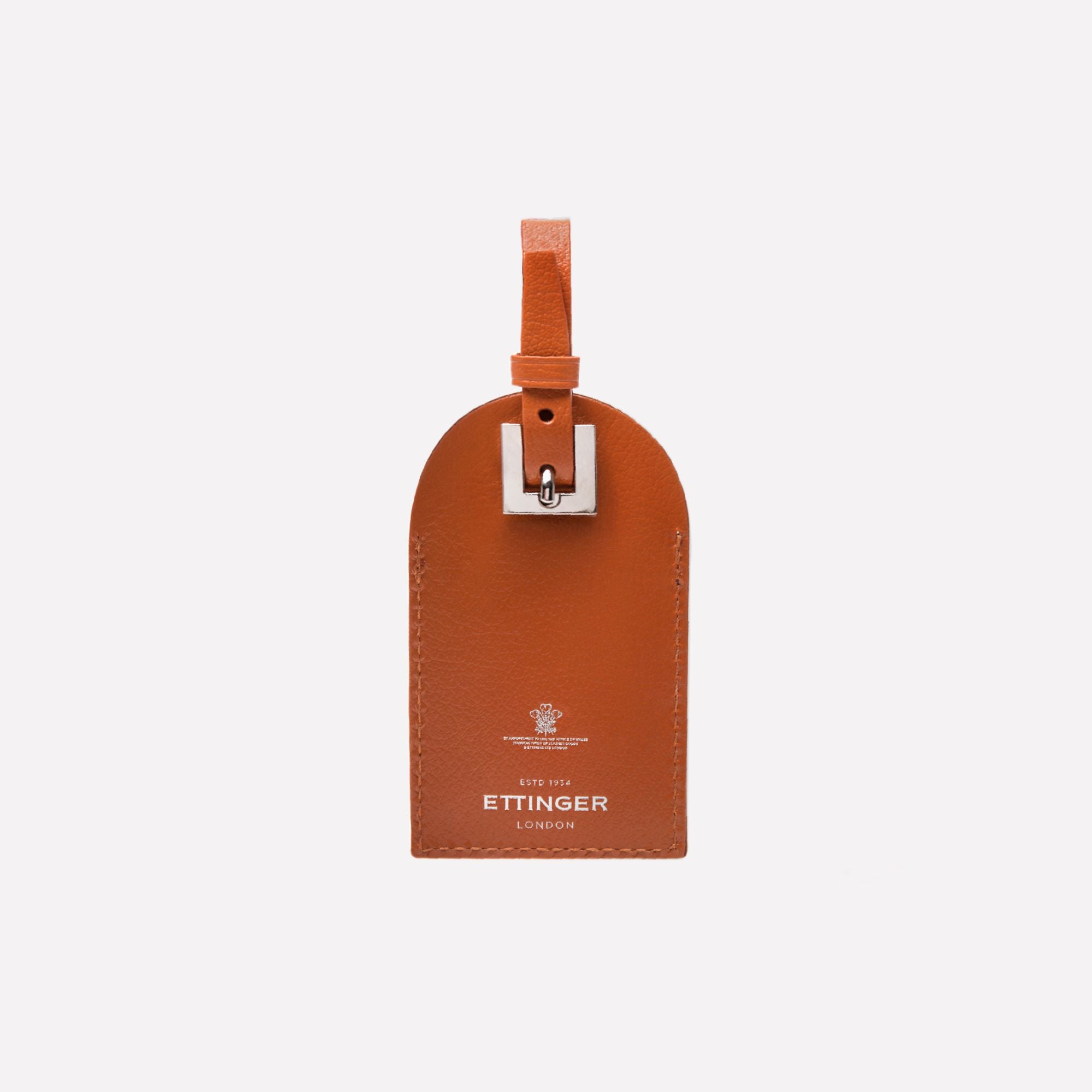 Handmade Leather Luggage Tag With Security flap