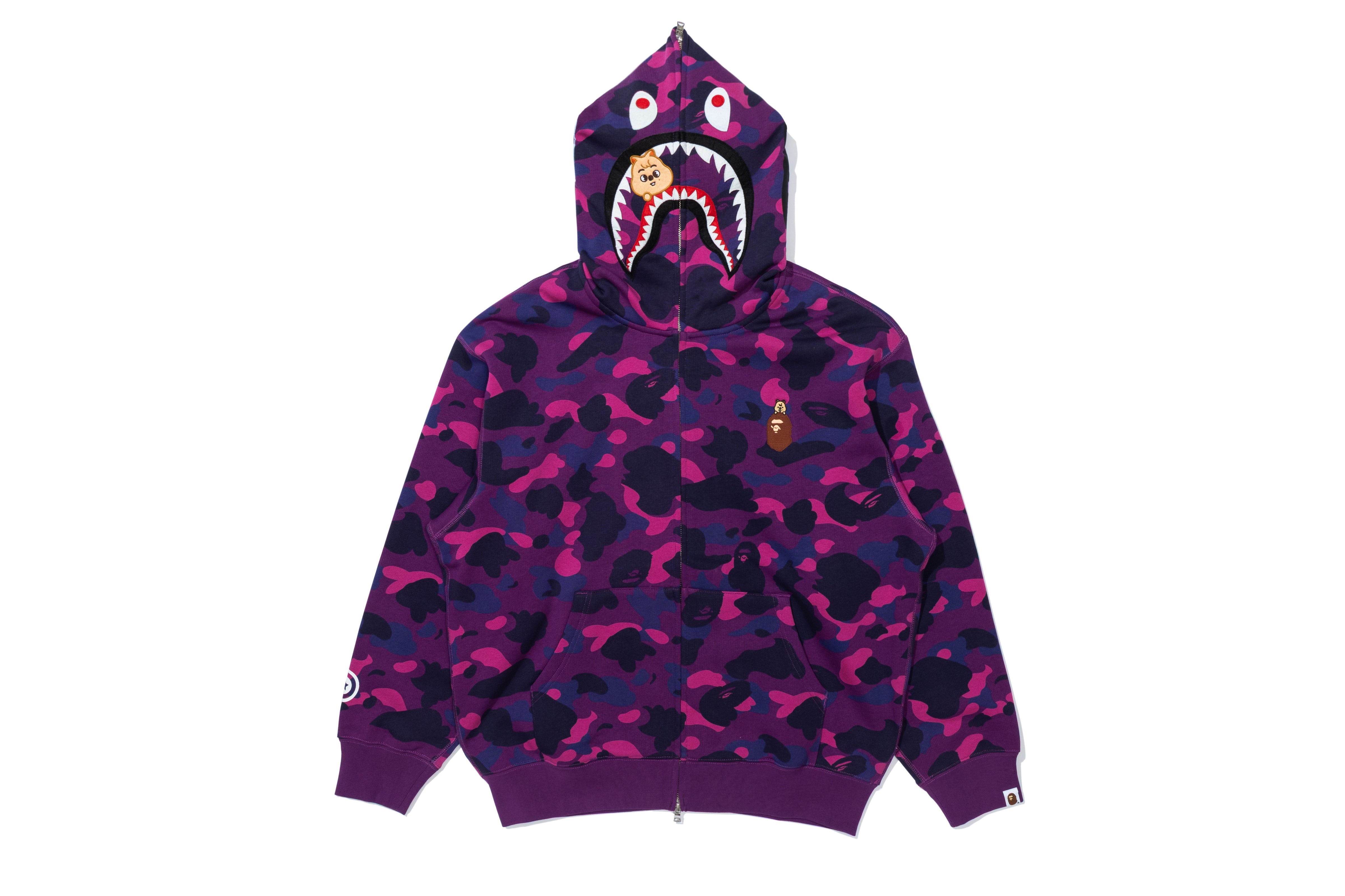 BAPE X STRAYKIDS HAN QUOKKA SHARK FULL ZIP HOODIE – eu.bape.com