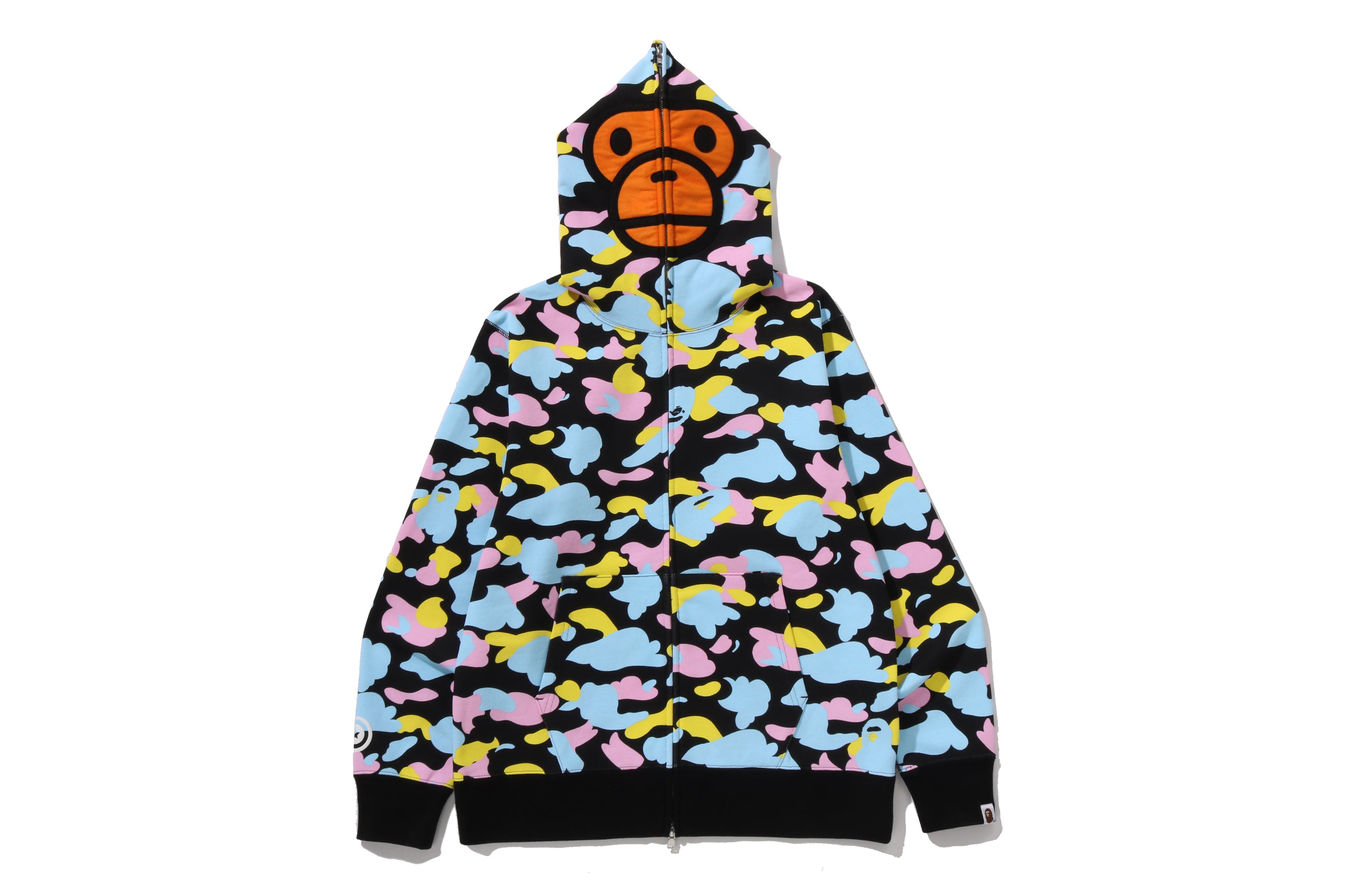 NEW MULTI CAMO BABY MILO REGULAR FIT FULL ZIP HOODIE – eu.bape.com