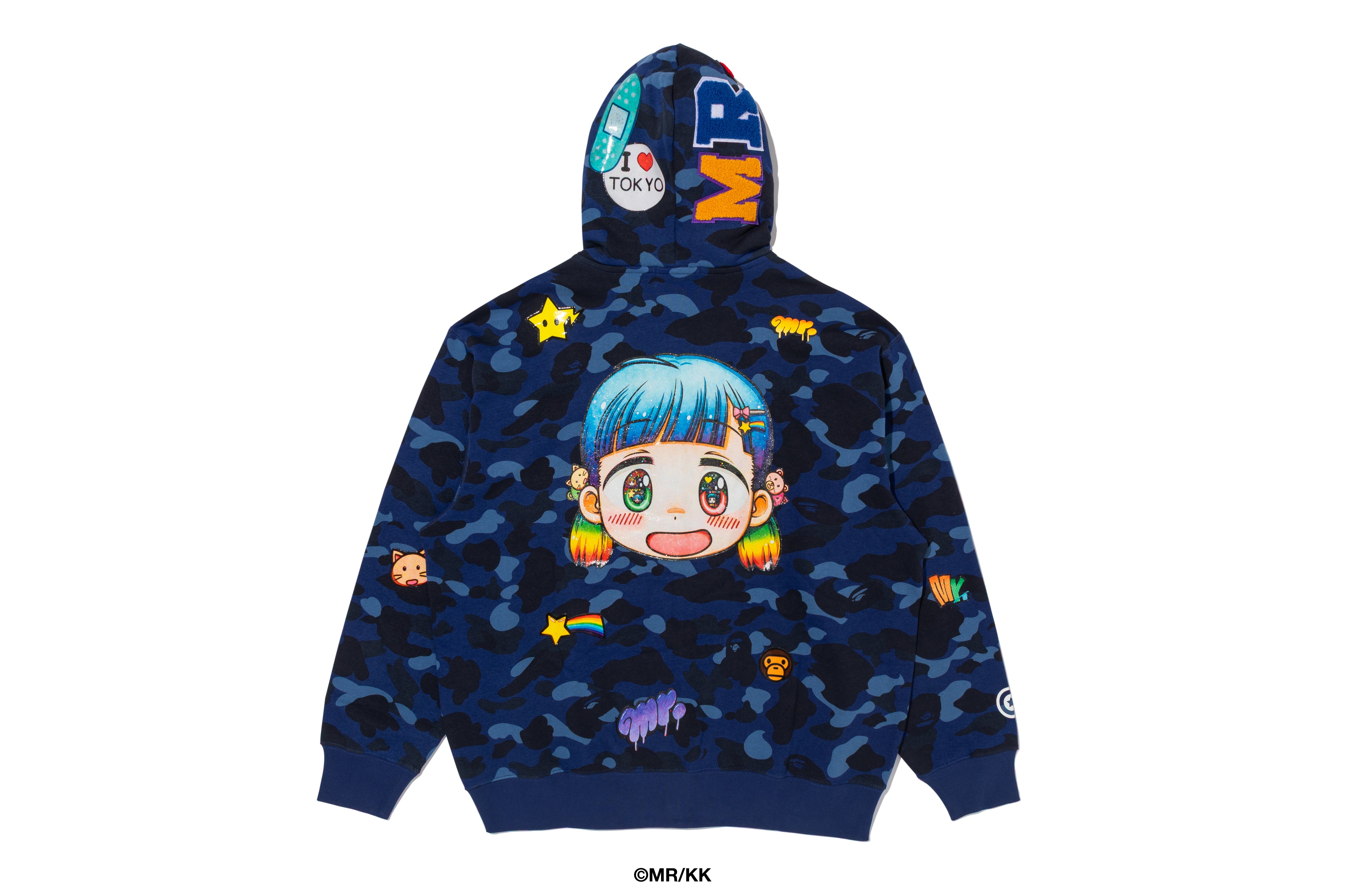 BAPE X MR. COLOR CAMO RELAXED FIT FULL ZIP HOODIE – eu.bape.com