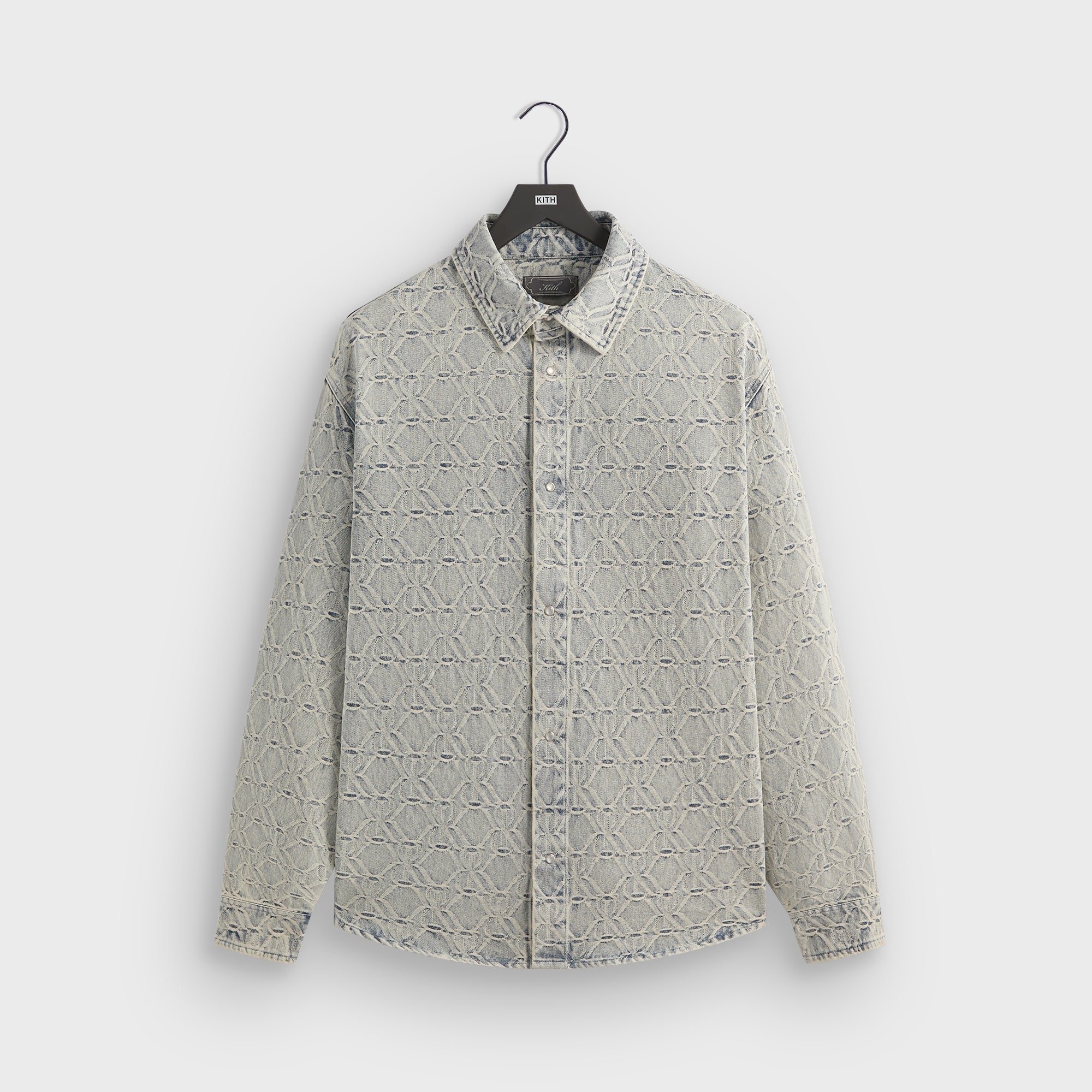 Kith Jacquard Crest Denim Apollo Shirt - Atom – Kith Europe