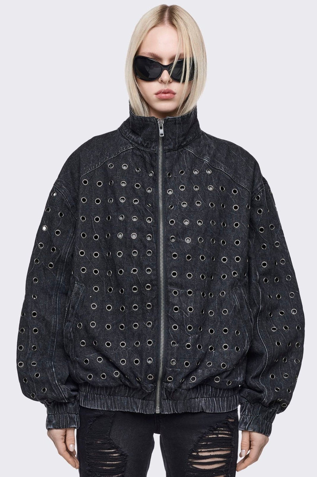 Grunge & Y2K Women's Jackets: Faux Fur, Bombers, Fleece Borgs