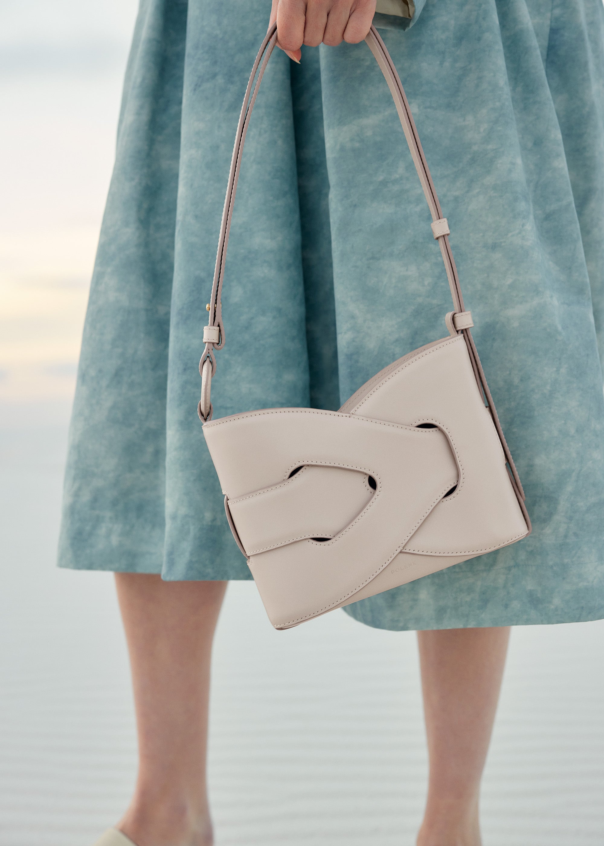 Polène | Bag - Nodde - Smooth Chalk – Polène EU