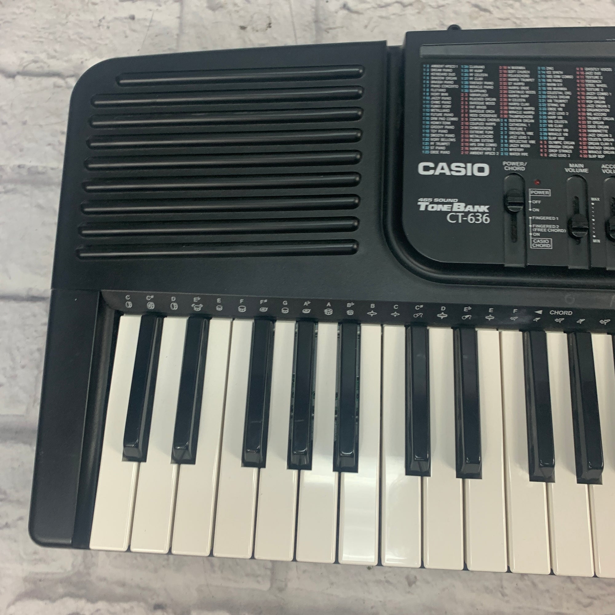 Casio CT-636 Tone Bank 465 Sound Keyboard - Evolution Music