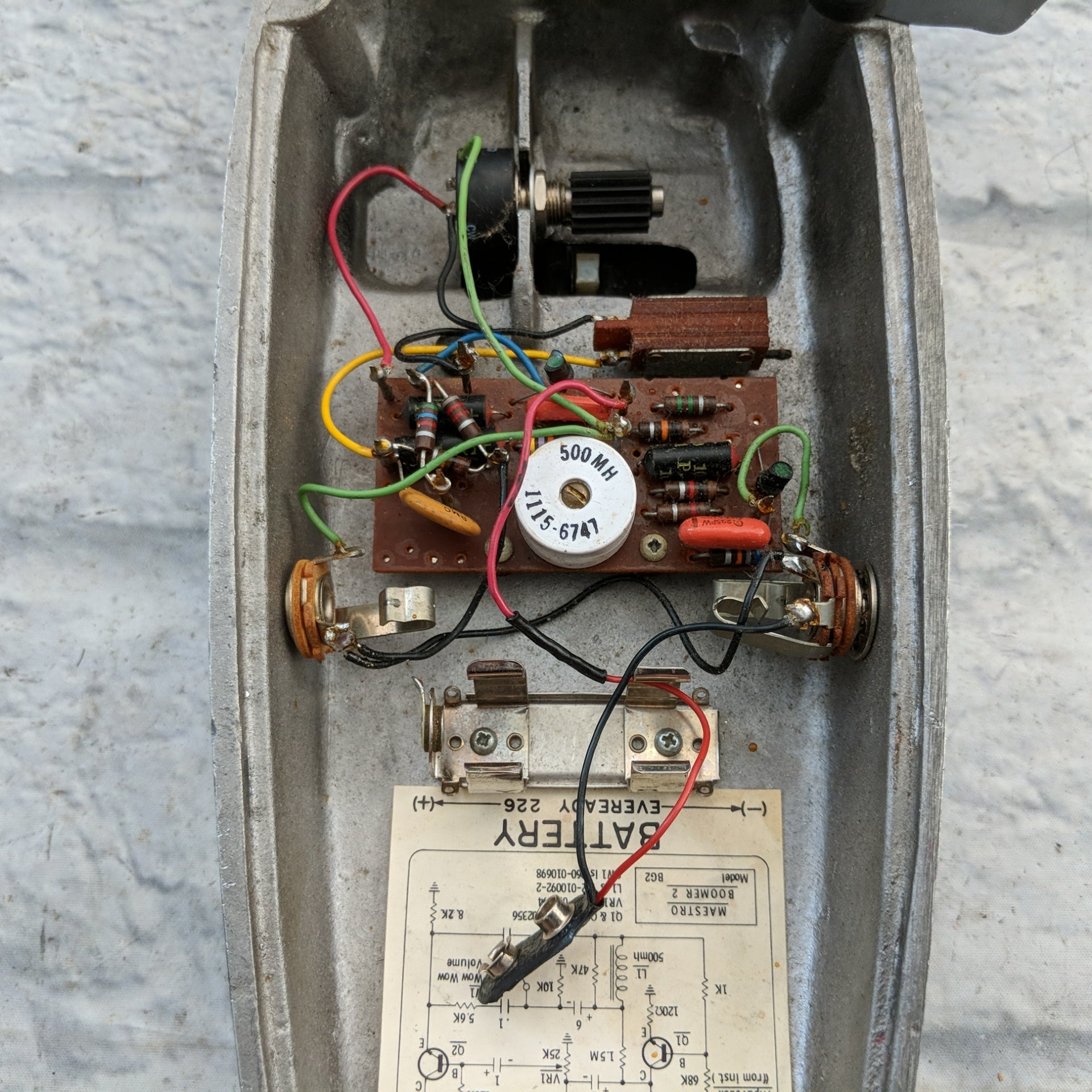 Vintage Gibson Maestro Boomer 2 BG-2 Wah Pedal - Evolution Music