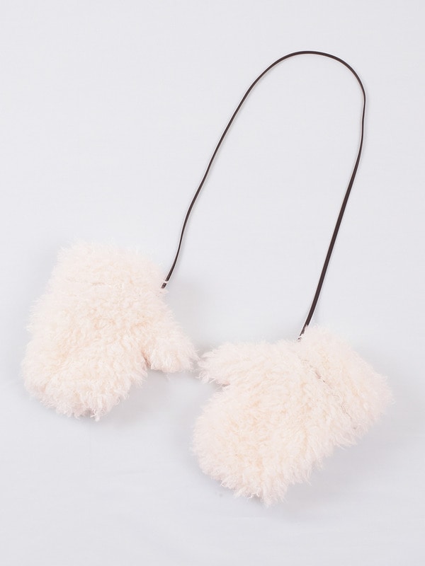 ミトン付きリボンファーコート｜evelyn（エブリン）公式通販サイト