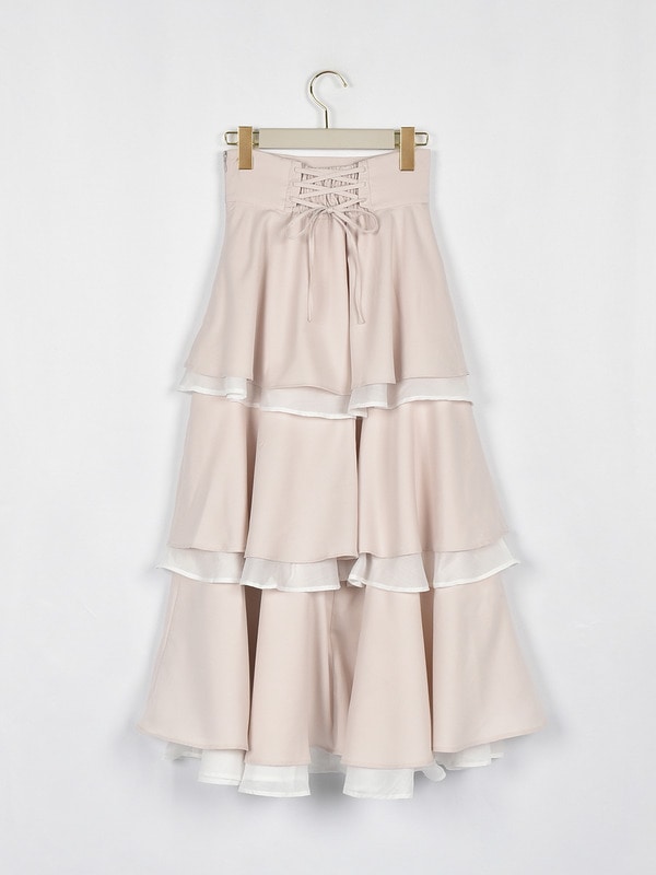 シフォンレイヤードフリルスカート｜evelyn（エブリン）公式通販サイト