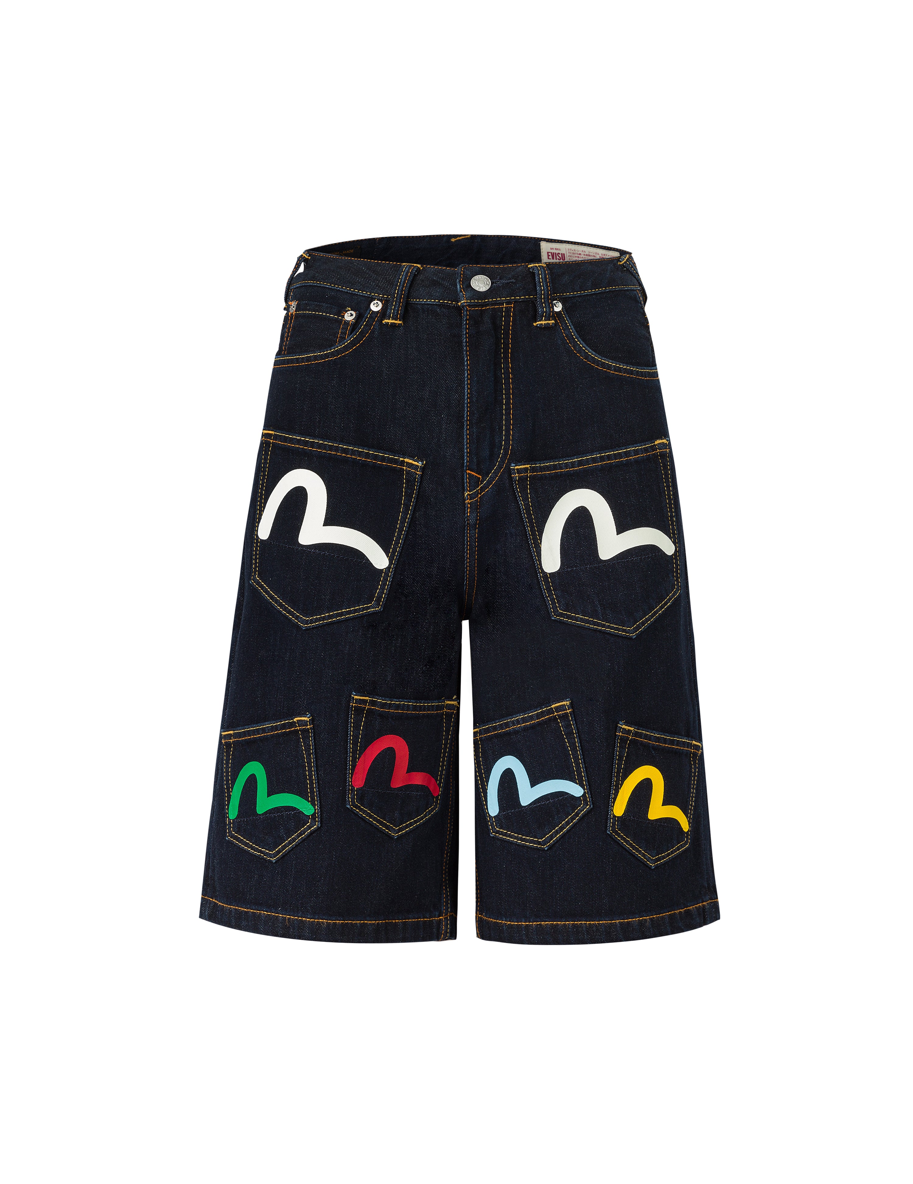 Multi-Pocket Fashion Fit Denim Shorts – EVISU