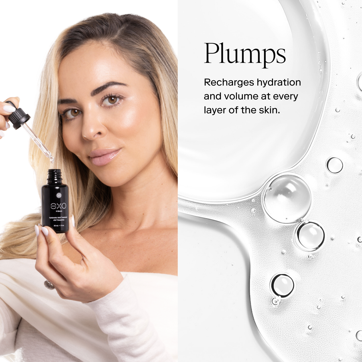 EXO H-SERUM™ Hyaluronic Acid Treatment / eXo³ Exosomes® - Exoceuticals