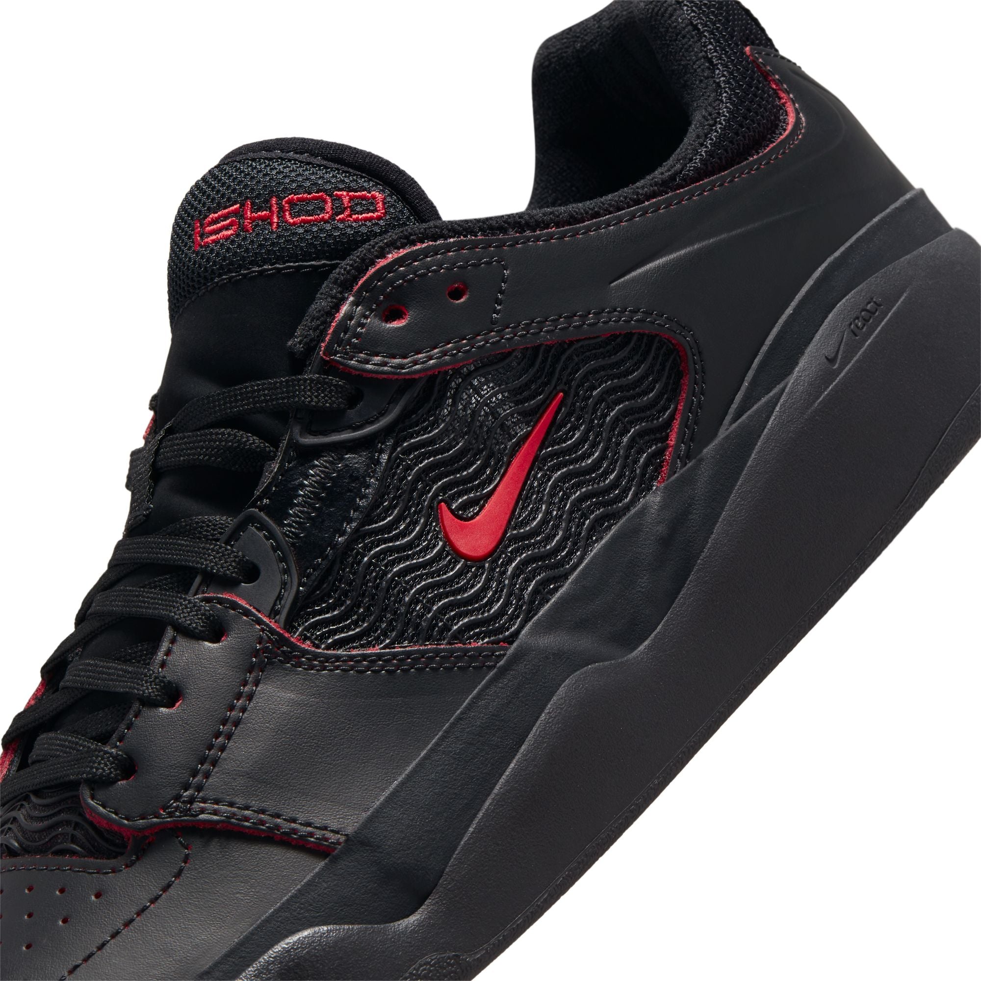 Nike SB Ishod Wair Premium Skateboard Shoe - Black/University Red-Blac