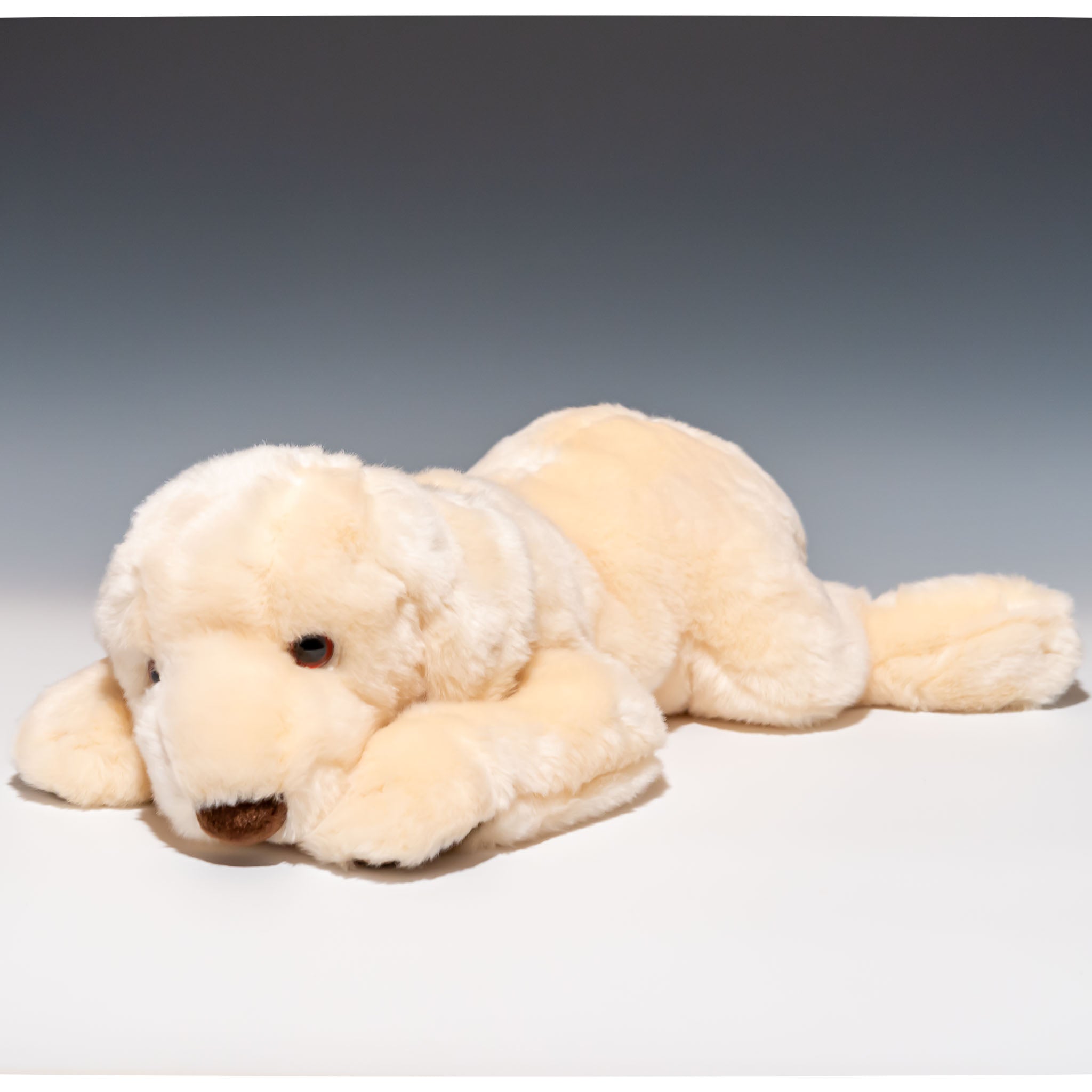 吉徳 ぬいぐるみ ラブラドールレトリバー ホワイト M 180412