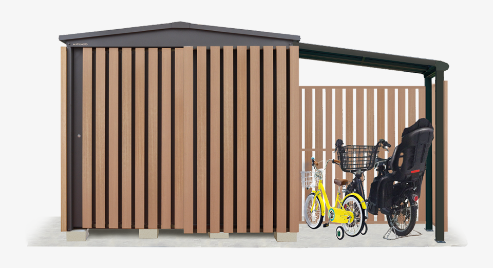 マツモト物置 GM-TERRA 2222 自転車置き場 洗濯干し 施工費込み