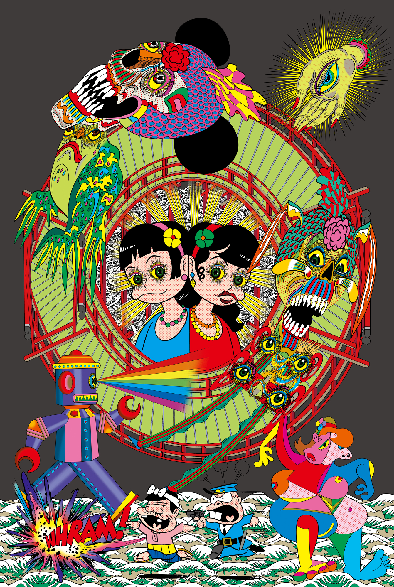 田名網敬一と赤塚不二夫がスペシャルコラボした展示『TANAAMI