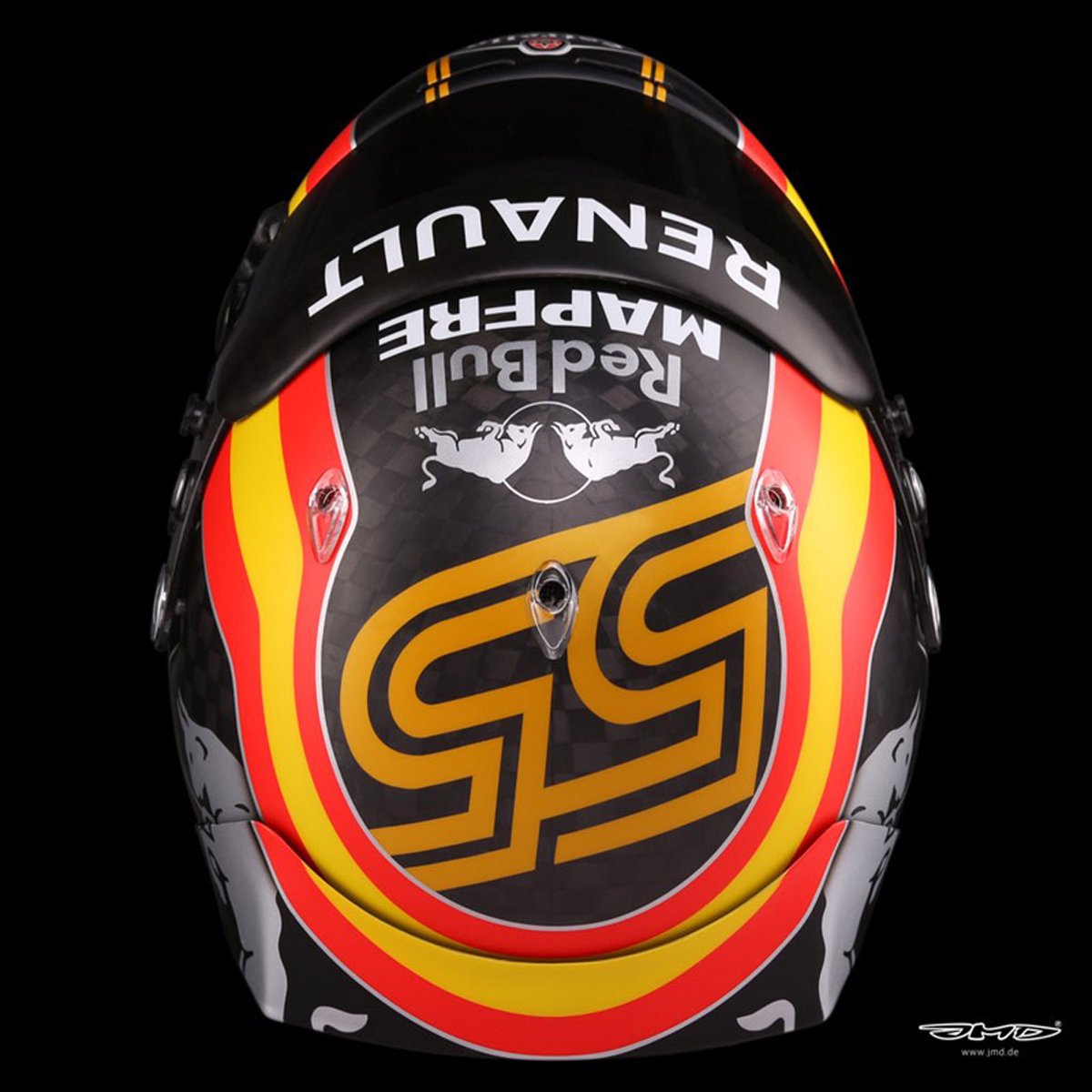 カルロス・サインツ、ルノー移籍でヘルメットのカラーリングを変更