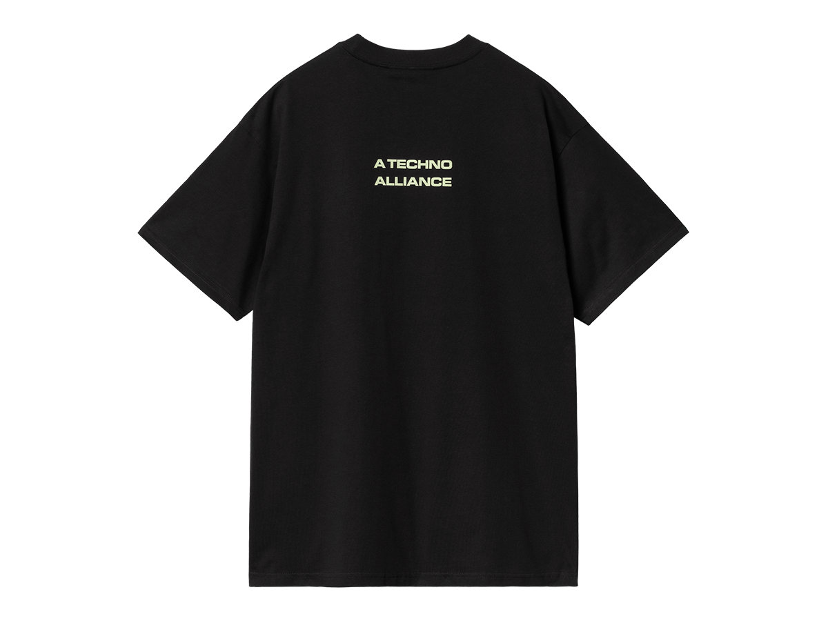 Techno Alliance T-Shirt (Black/Glow Green) - Carhartt WIP x Tresor