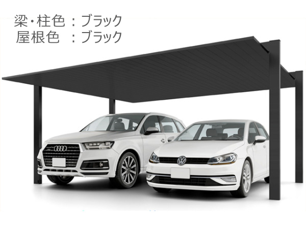 正規】LIXILカーポートSC2台用 カーポートを値引50%工事販売