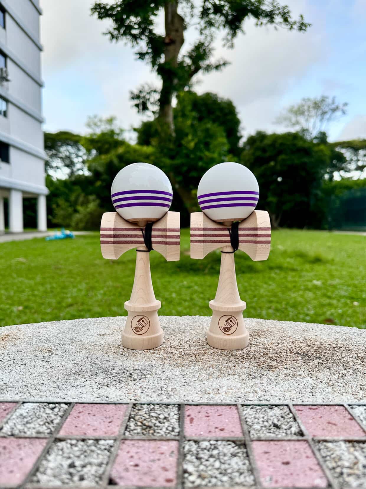 Cereal Kendama KWC Purple Hybrid 2o4 Shape (シリアルけん玉 KEC