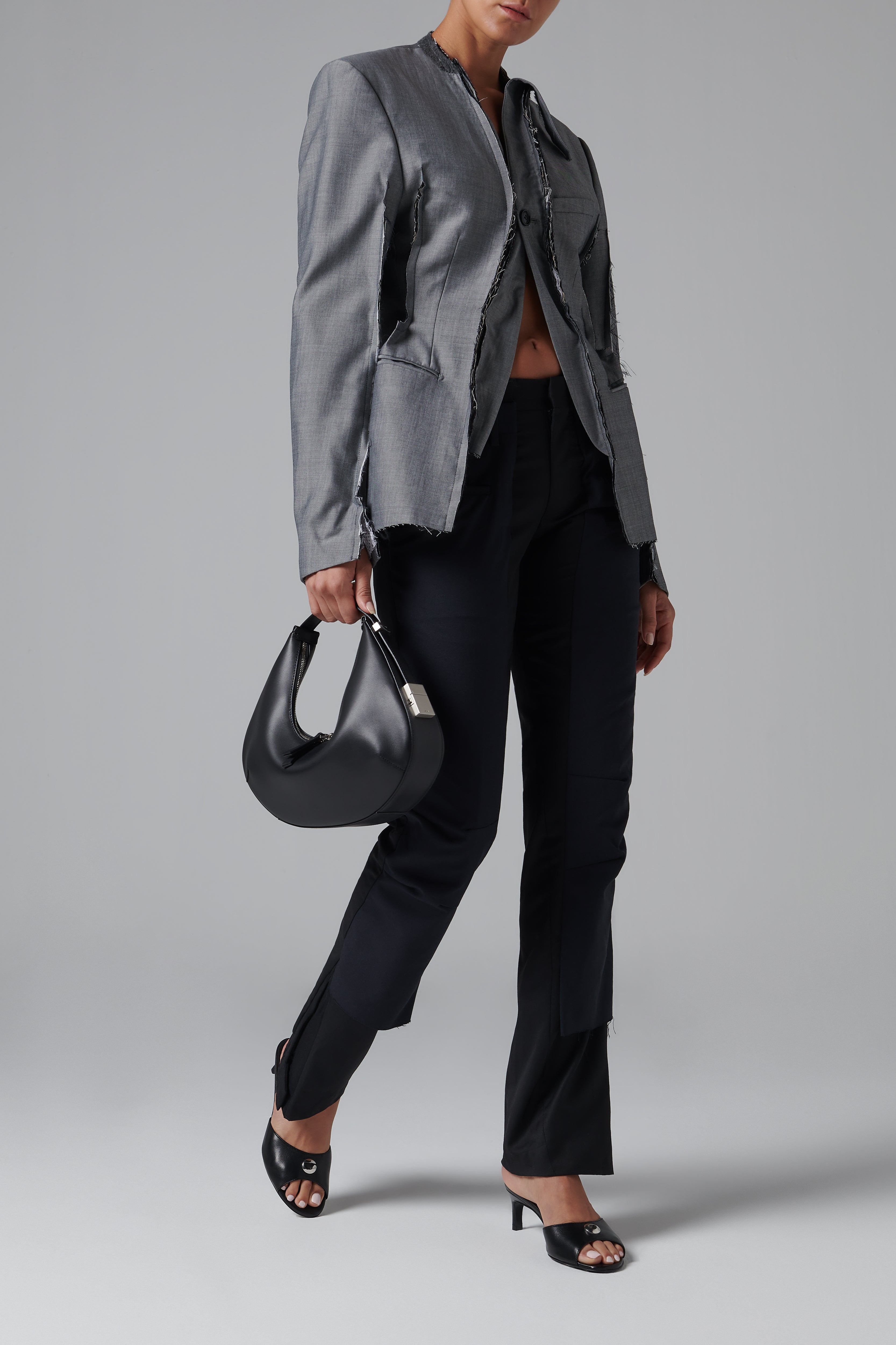 Osoi Black Toni Hobo Leather Mini Bag