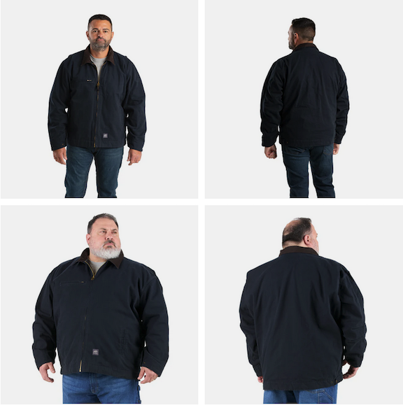 J374MD Highland Washed Gasoline Jacket - Midnight - Berne Work