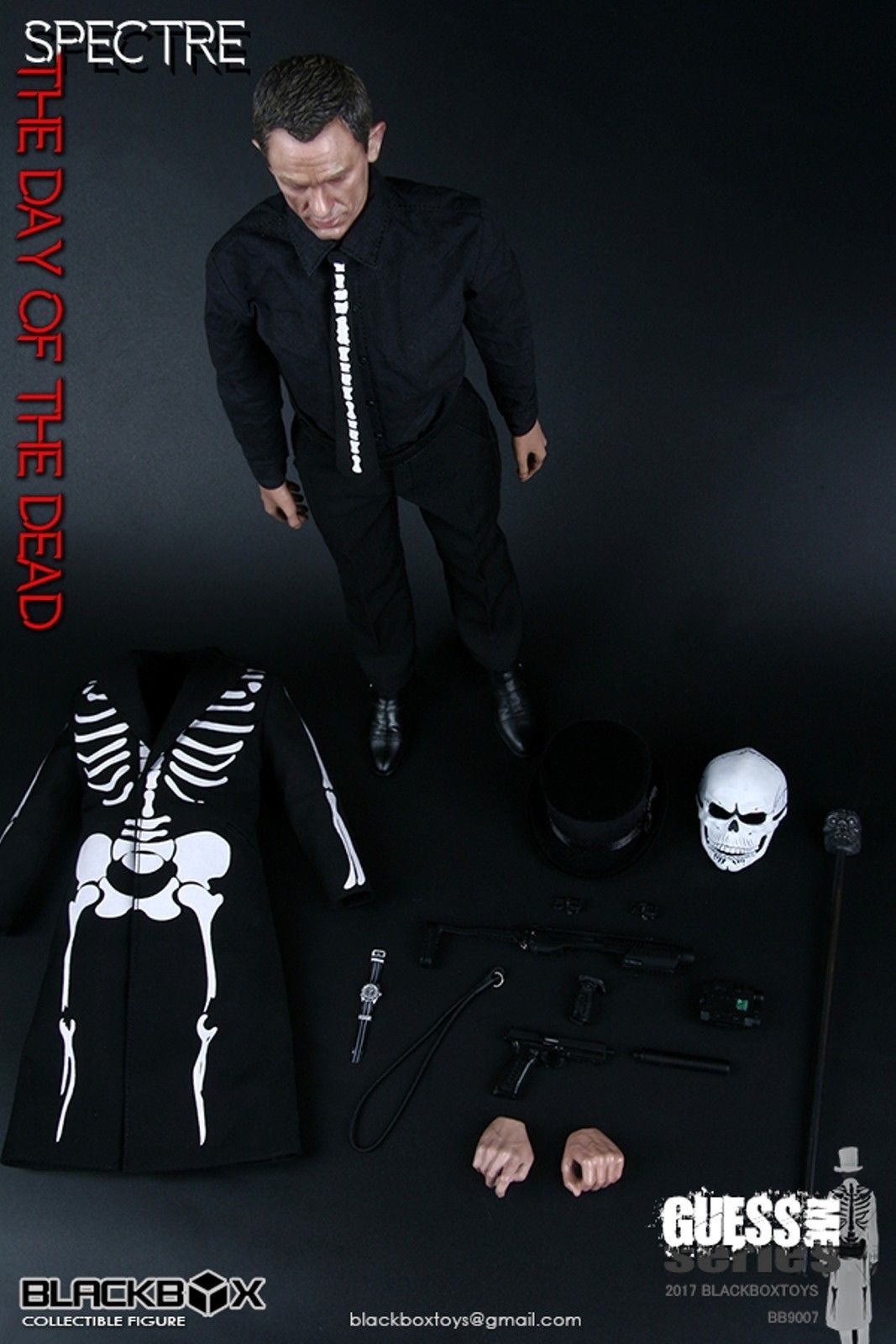 Black Box Toys 1/6 Spectre Day of the Dead James Bond Daniel Craig