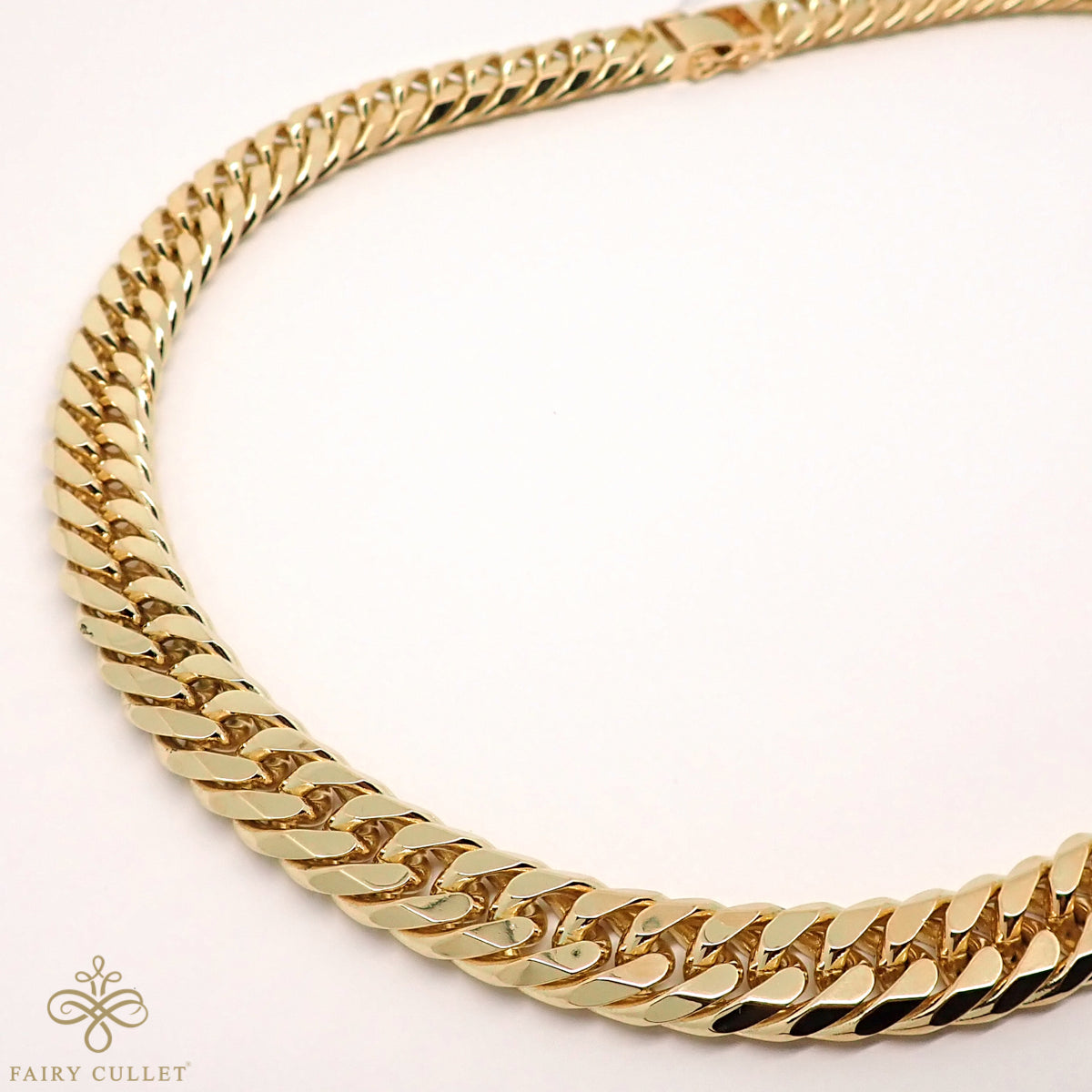 18金ネックレス K18 6面W喜平チェーン 日本製 検定印 315g 60cm 中留め