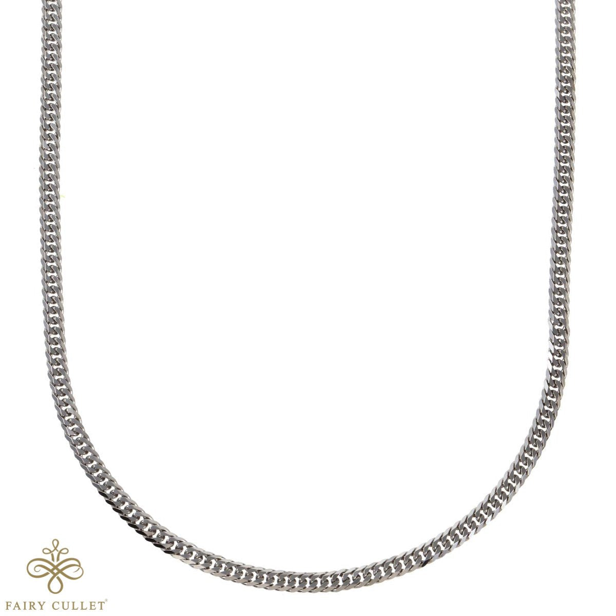 プラチナネックレス Pt850 6面W喜平チェーン 日本製 検定印 10g 45cm