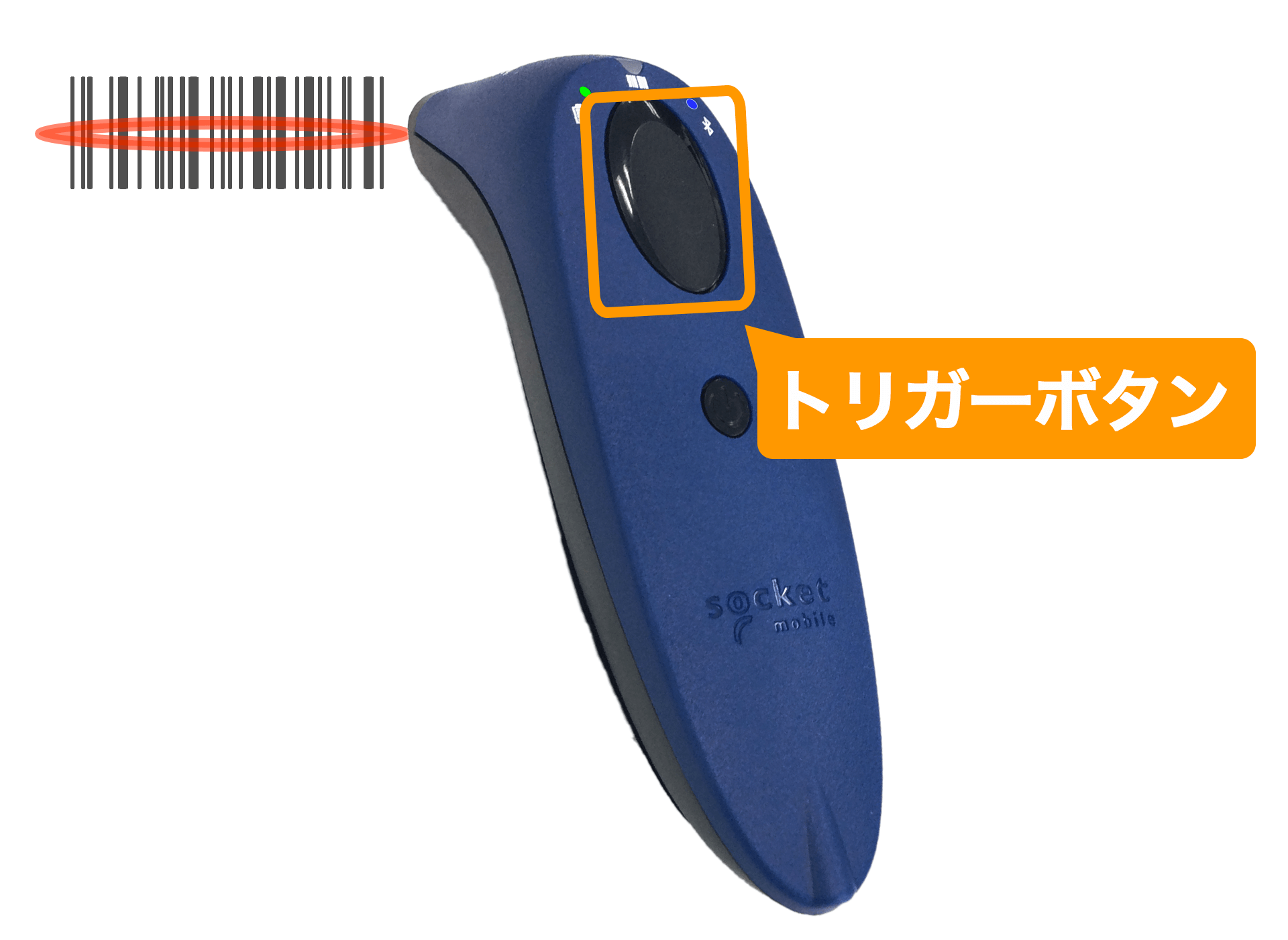 Socket Mobile社のバーコードリーダーでUPC-AコードまたはNON-PLUバー