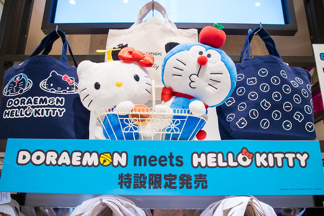 ドラえもん × ハローキティのコラボグッズが日本橋タカシマヤで先行