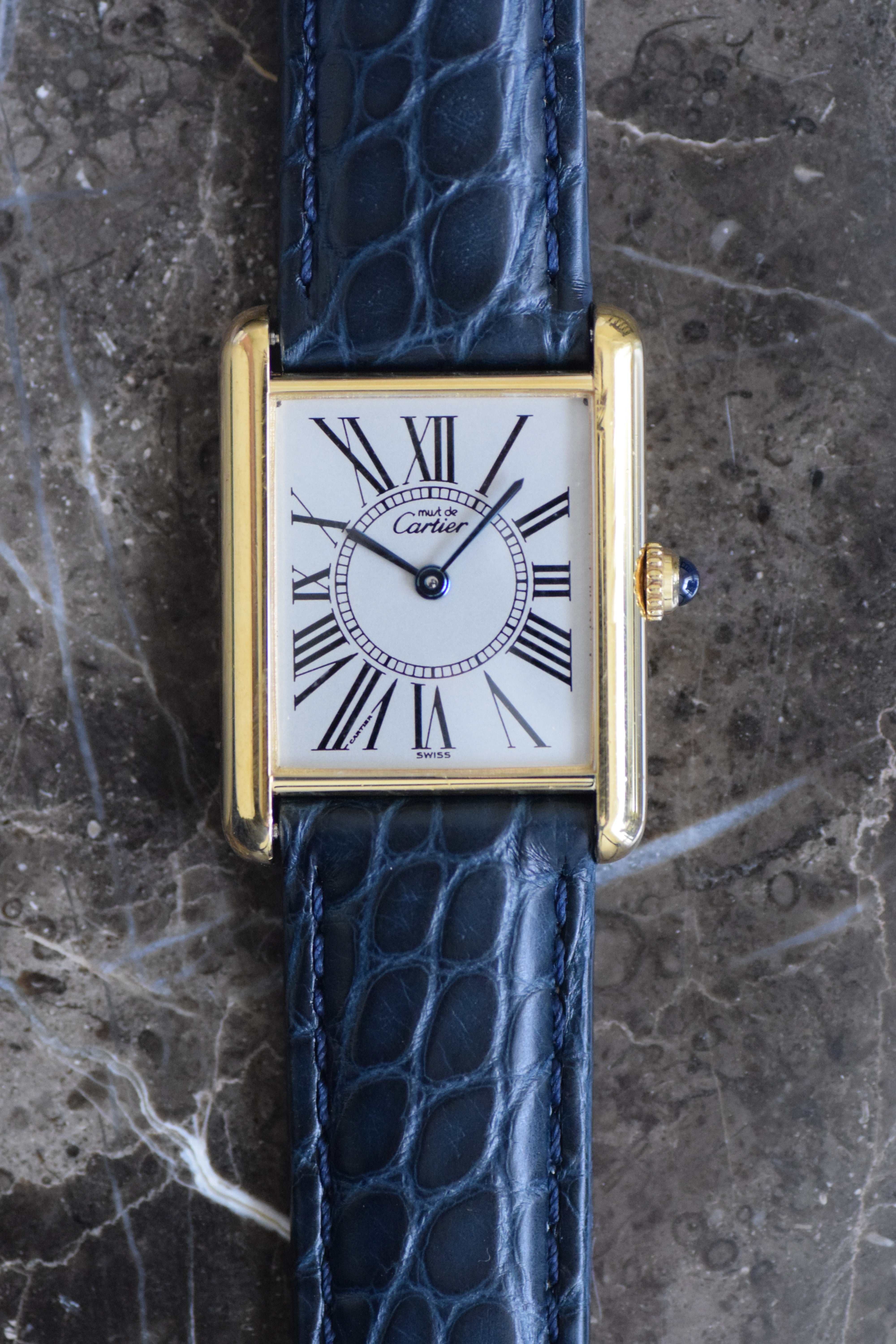 CARTIER カルティエ マストタンク LMサイズ オパラン クォーツ