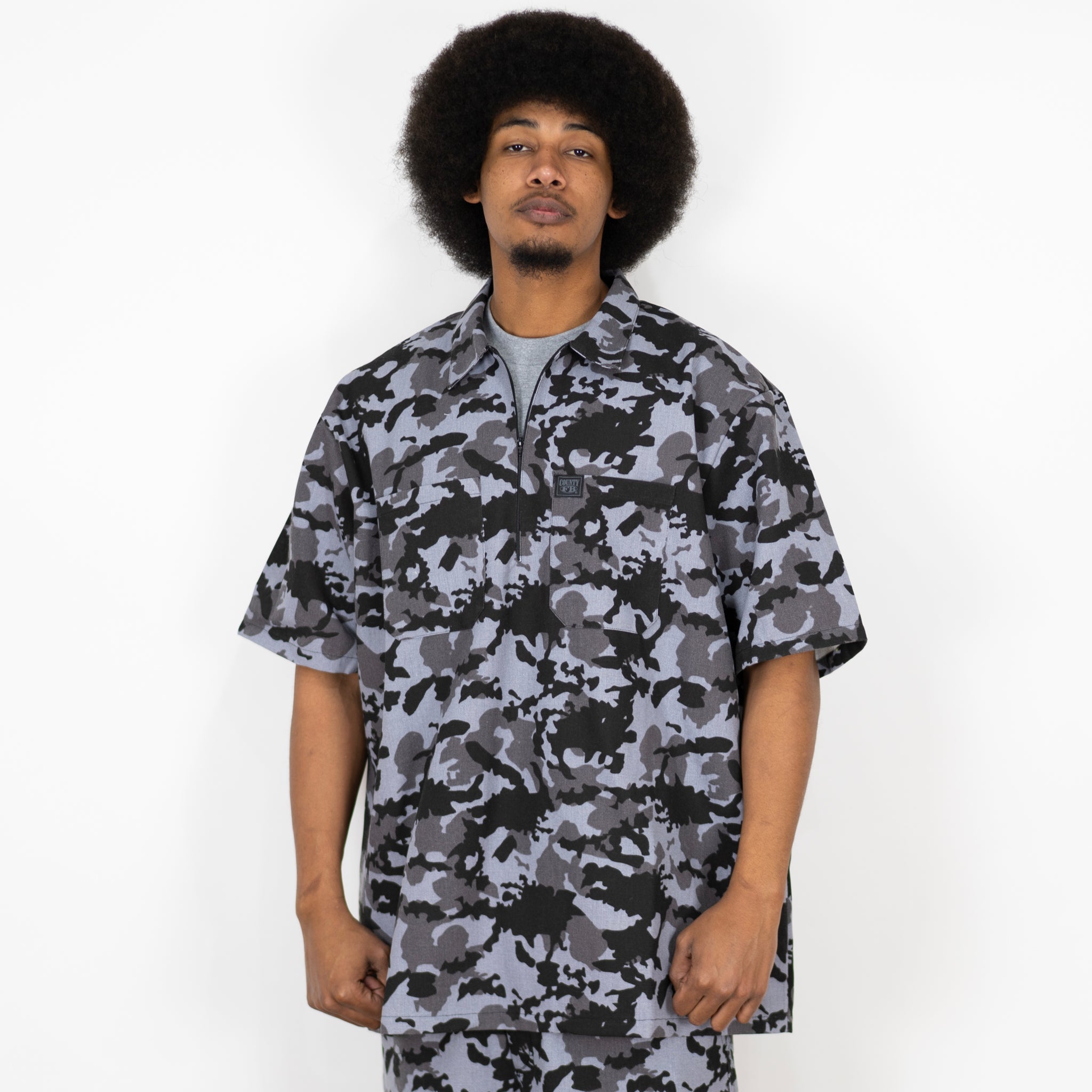 FB County Short Sleeve Checker Zip Shirt – FB County Wholesale