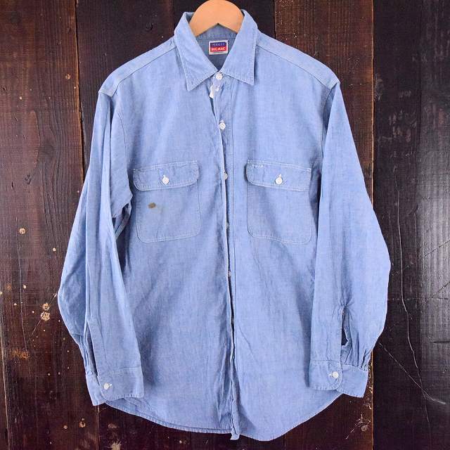 50's BIG MAC PENNEY'S マチ付きシャンブレーワークシャツ 0年代