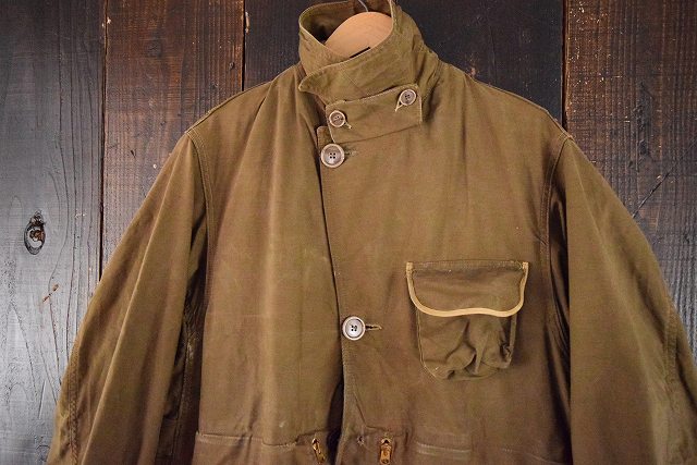 40's MASLAND カスタムジップ ブラウンハンティングジャケット M〜L位