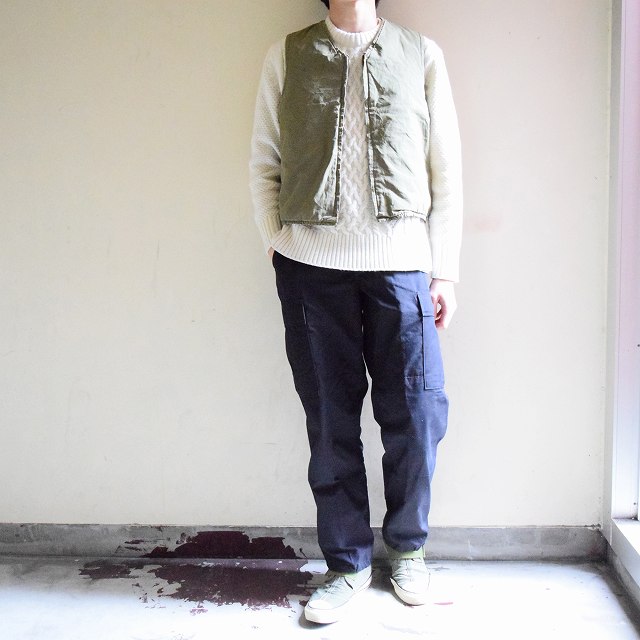 40's US.NAVY アルパカデッキベスト 40年代 USN ネイビー アメリカ軍