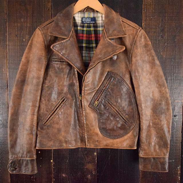 Ralph Lauren Dポケレザーダブルライダースジャケット 30's 40's仕様
