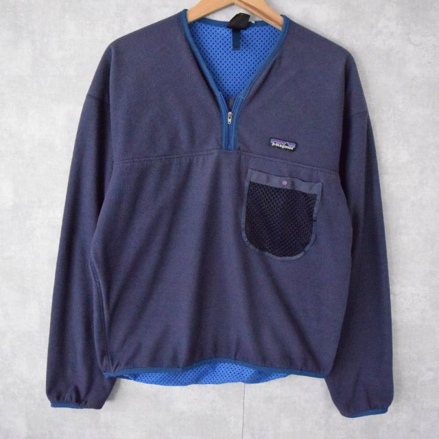 90年代 パタゴニア アメリカ製 アウトドア ノーカラー フリース プル