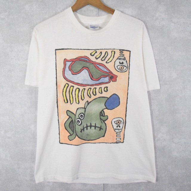 90年代 アメリカ製 バンド バンT ミートパペッツ アート 白 ホワイト