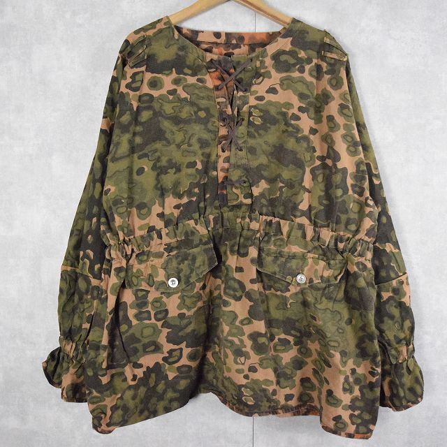 カモ リバーシブル ミリタリー ユーロ ヨーロッパ プルオーバー レース