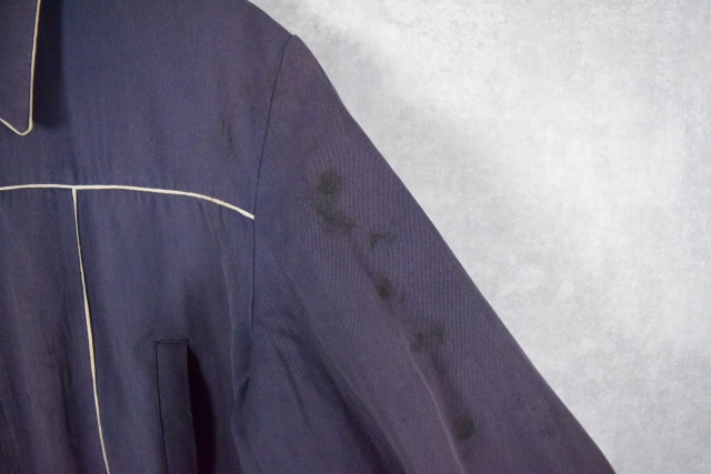 50年代 50s ナス紺 ネイビー ギャバジャン レーヨンギャバジン