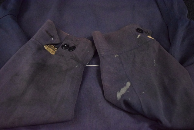 50年代 50s ナス紺 ネイビー ギャバジャン レーヨンギャバジン