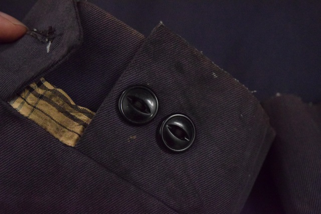 50年代 50s ナス紺 ネイビー ギャバジャン レーヨンギャバジン