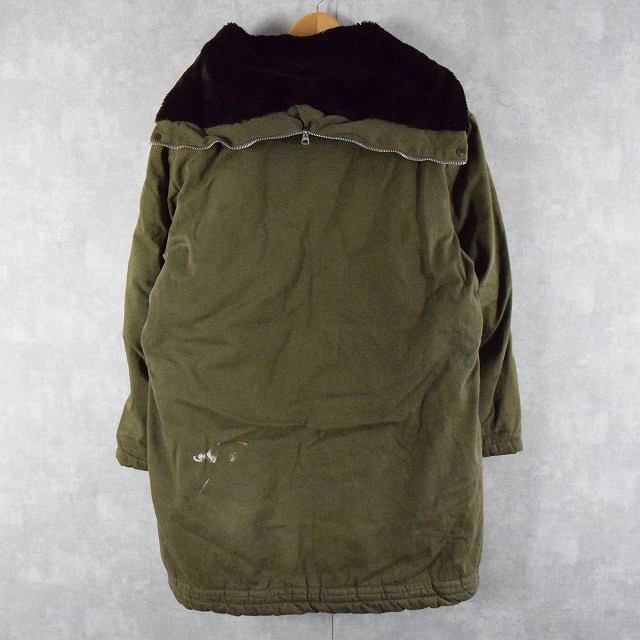 60s 60年代 ミリタリー フライトジャケット カーキ ラビットフード